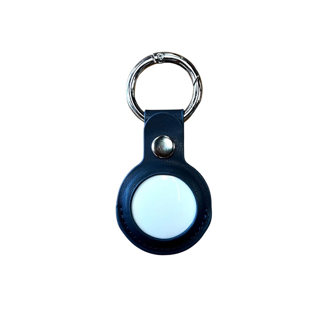 Apple AirTag Keychain Key Ring Case Navy Blue