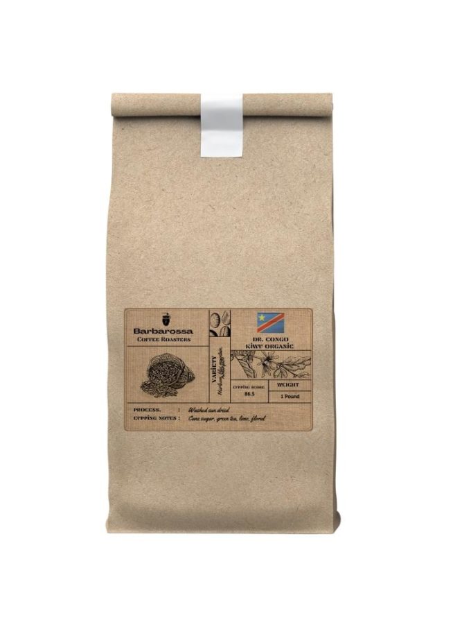 Congo Kivu Organic Unroasted Green Coffee Beans 1po